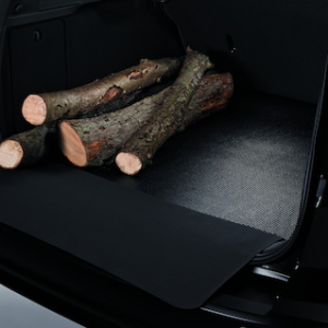 Črna podloga za prtljažnik z logotipom Focus